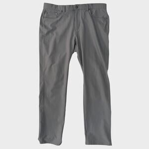 Greg Norman Mens Pants 36 x32 Gray Polyester Spandex